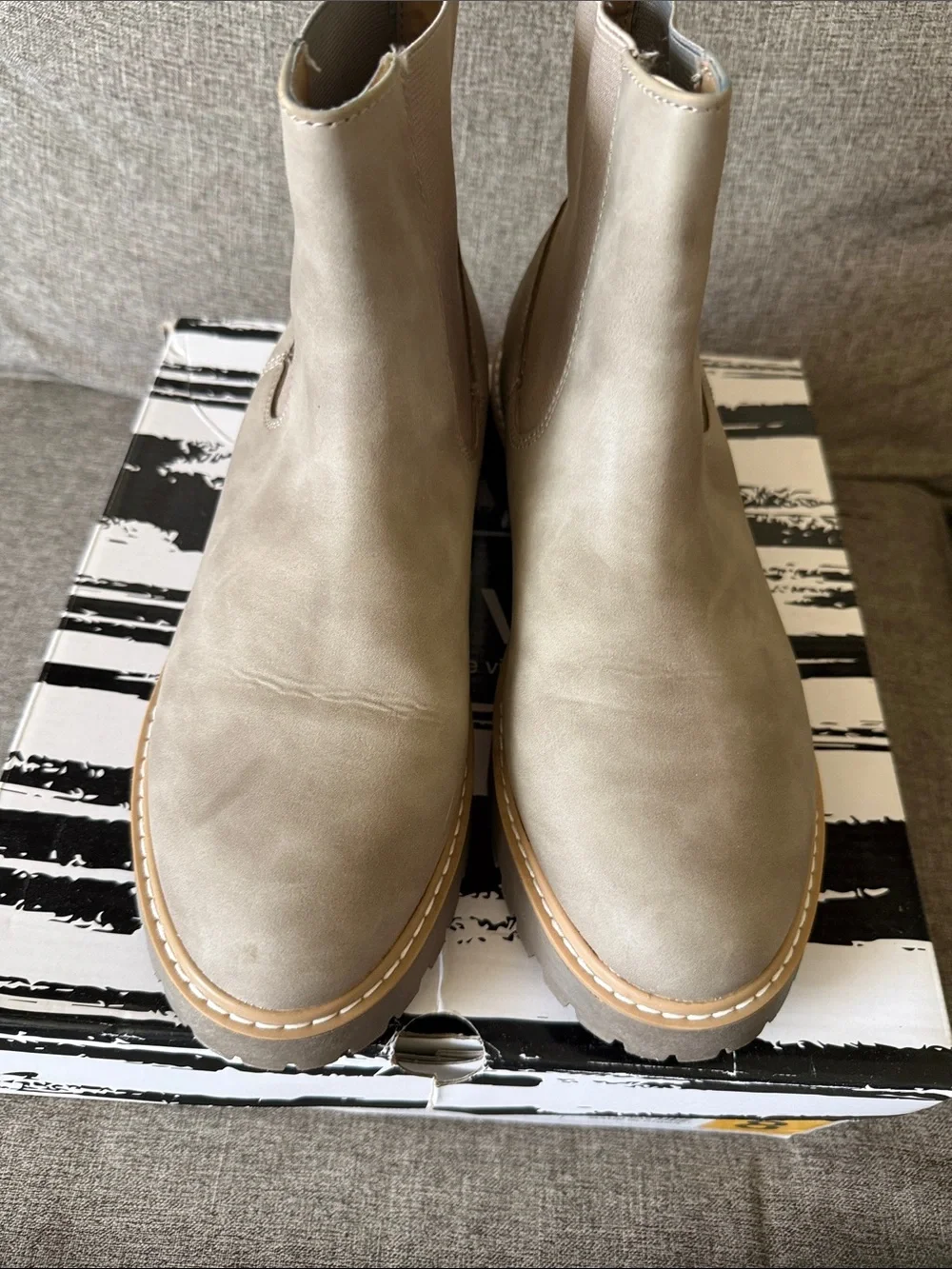 Dolce Vita Taupe Chelsea Booties